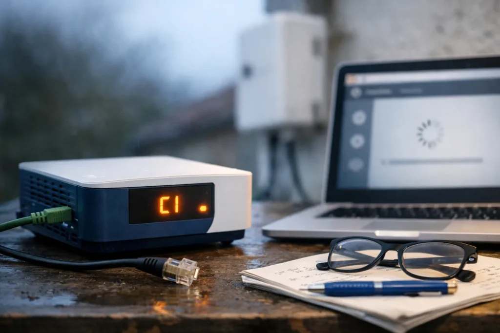 Que signifie le code erreur c1 sur la bbox et comment le résoudre en 2025 ?