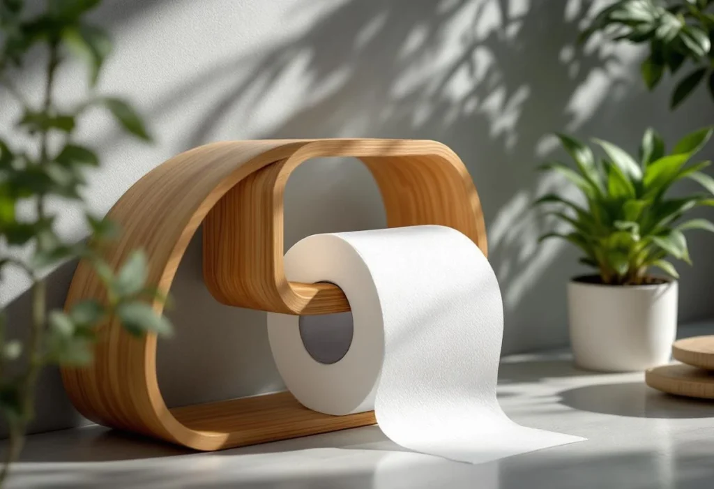 Porte-papier toilette écologique : le choix du bambou, du bois recyclé et des alternatives durables