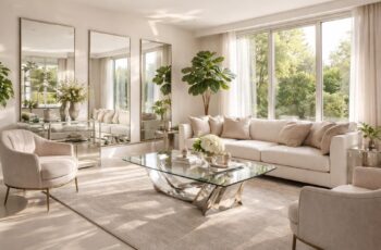 Capturez la lumière naturelle avec miroirs stratégiques et surfaces réfléchissantes pour agrandir vos pièces