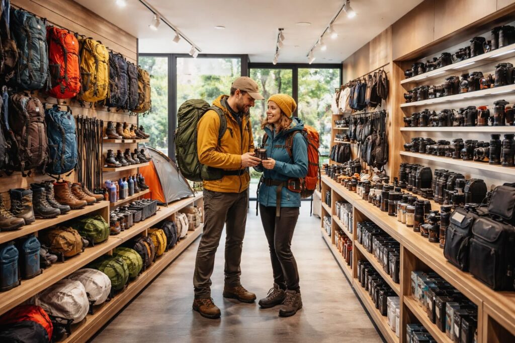 Équipements randonnée et photographie pour aventuriers chez Vieux Campeur et Prophot boutique