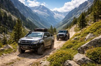 Randonnée photo accessible en 4×4 Toyota Hilux ou Jeep Wrangler dans les Pyrénées et les Alpes