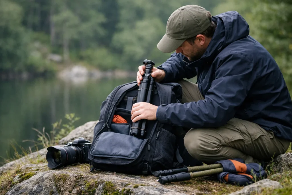 Le bon trépied est celui qui entre dans le sac